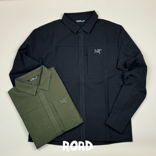 始祖鸟 Arcteryx Cronin Cotton 弹力logo男子立领衬衫棉服外套