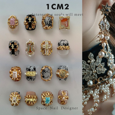 宝石镶嵌风格指甲饰品材料