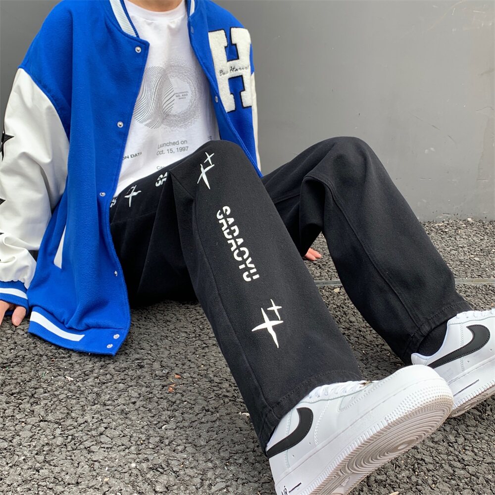 2022~潮牌印花牛仔裤男2501-1-Y612-P5068,男装牛仔裤,星座501-1