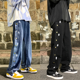 排扣泼漆牛仔裤库男501-1-NZ906，男装牛仔裤，星座501-1