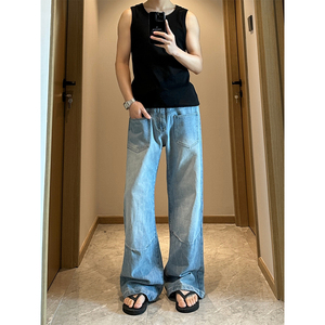 冰川蓝凉感冰丝牛仔裤  501-1-Y1033-P65 89图片