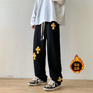 毛巾绣潮牌休闲卫裤 501-1-Y603-P45图片