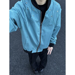 棒球服铆钉夹克外套2  501-1-JK105-P75 控价109图片