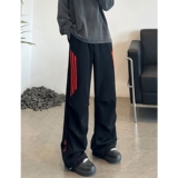 潮牌拼色条纹休闲卫裤2501-1-Y1016-P4579，男装休闲裤，星座501-1