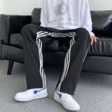 潮牌三道杠条休闲裤501-1-Y601-45，男装休闲裤，星座501-1