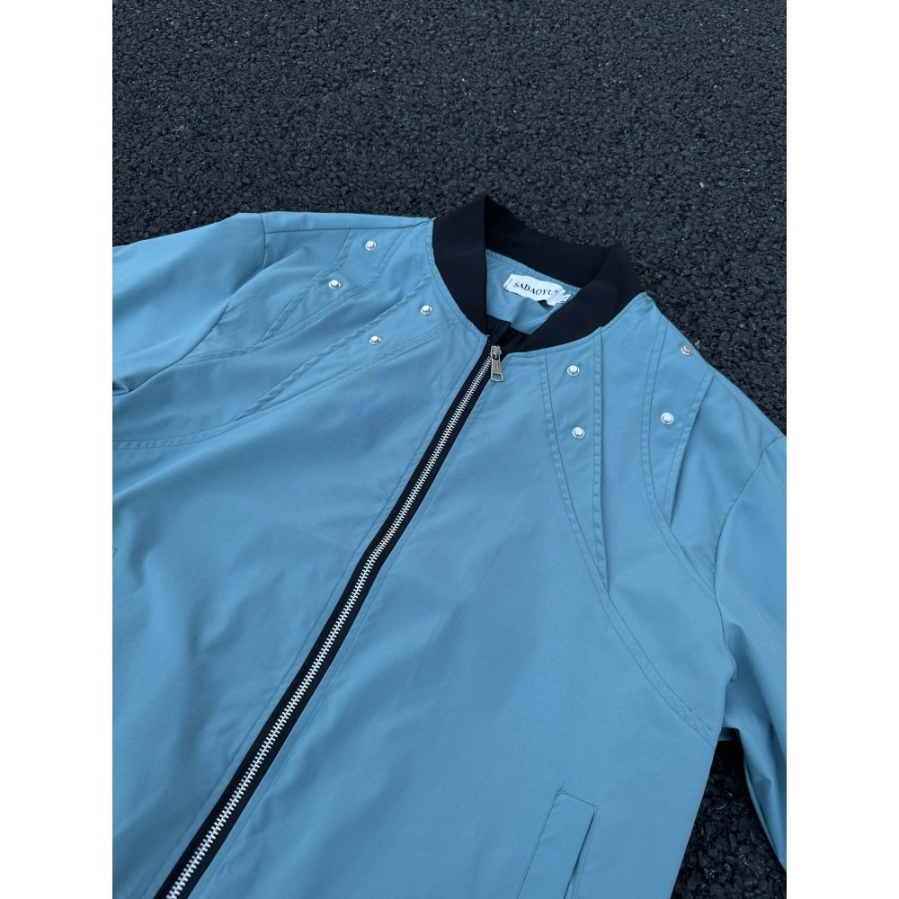棒球服铆钉夹克外套1501-1-JK105-P75控价109,男装夹克,星座501-1