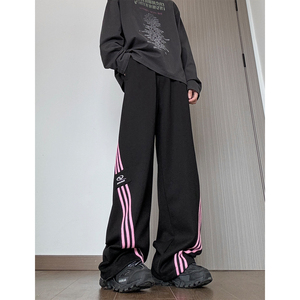 潮牌条纹拼色休闲卫裤2  501-1-K2452-P55 89图片