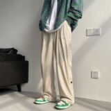 2022潮流排扣华夫格休闲裤男501-1，男装休闲裤，星座501-1