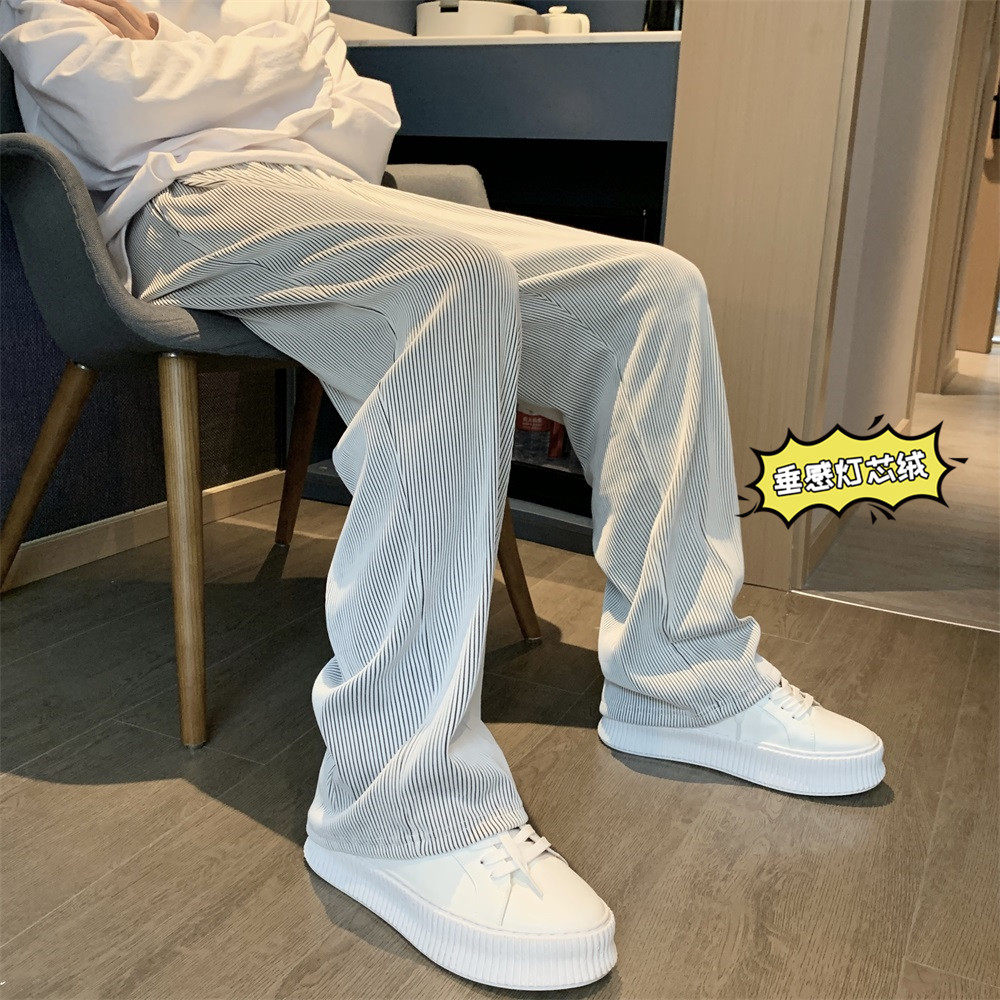 秋冬垂感加厚灯芯绒直筒裤 501-1图片