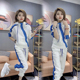 连帽卫衣束脚裤 2026春秋新款 女拉链时尚 休闲运动服套装 两件套 韩版