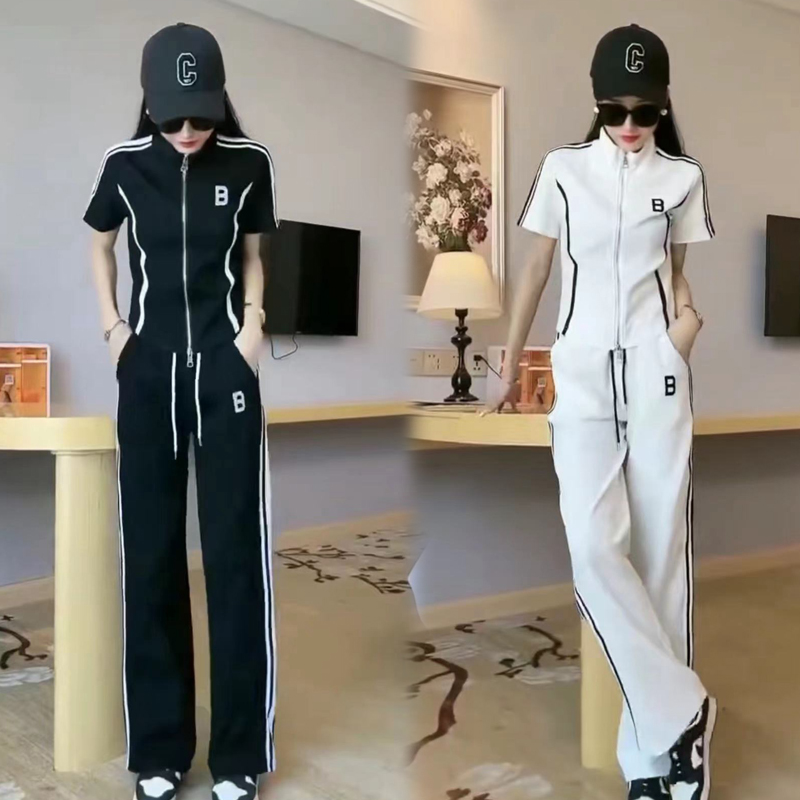 夏季新款休闲运动服套装女两件套