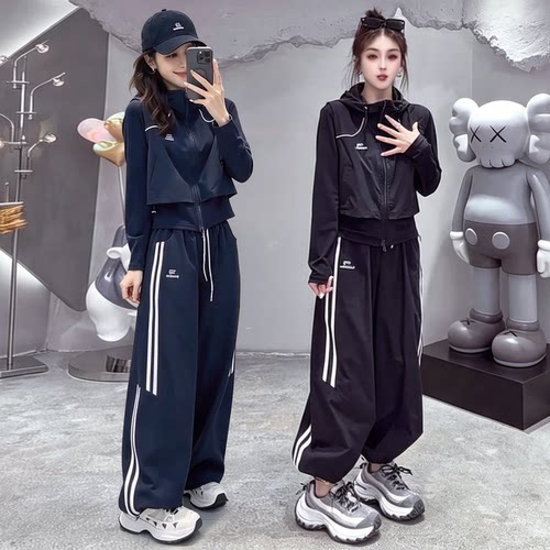 减铃穿搭休闲运动套装女春秋新款
