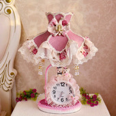 欧式 卧室床头灯布艺情侣熊公主儿童房可爱温馨暖光台灯结婚礼物