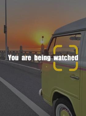 You are being watched 疑犯追踪汽车车贴美剧语录车身玻璃贴纸
