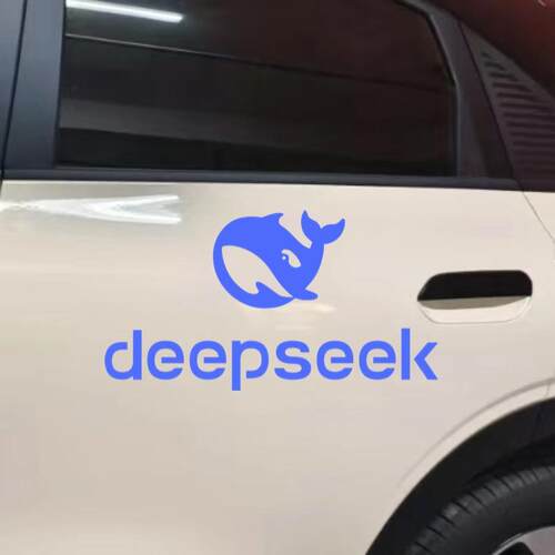 deepseek汽车贴纸人工智能AI车身玻璃学习笔记本摩托车汽车贴纸