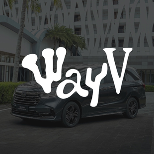 Wayv汽车车贴威神V LOGO男团明星歌手Kpop玻璃行李箱装饰贴纸