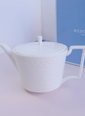 现货顺丰骨瓷咖啡壶Wedgwood英国Intaglio浮雕系列欧式复古300ml