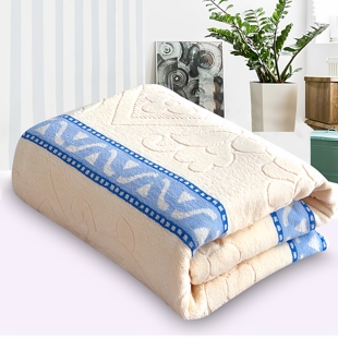 毛巾被纯棉全棉老式80年代怀旧毛毯盖毯毛圈毯子夏季不掉毛毛巾毯
