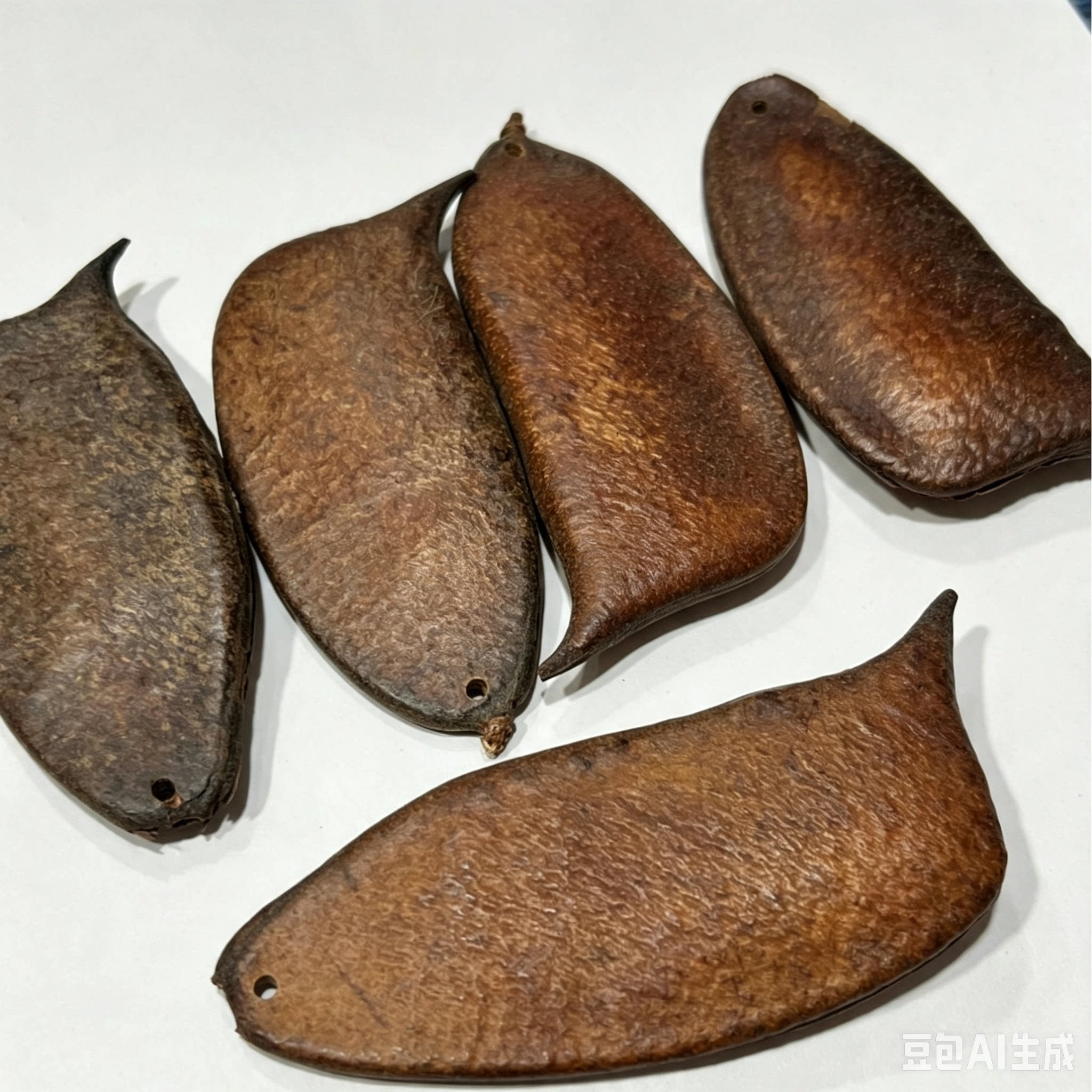 天然果壳音符豆苏木果工艺品果实挂饰手工制作装饰材料手作DIY