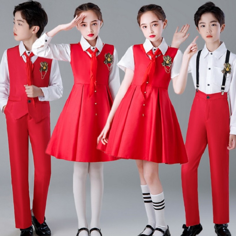 儿童合唱演出服中小学生大合唱服