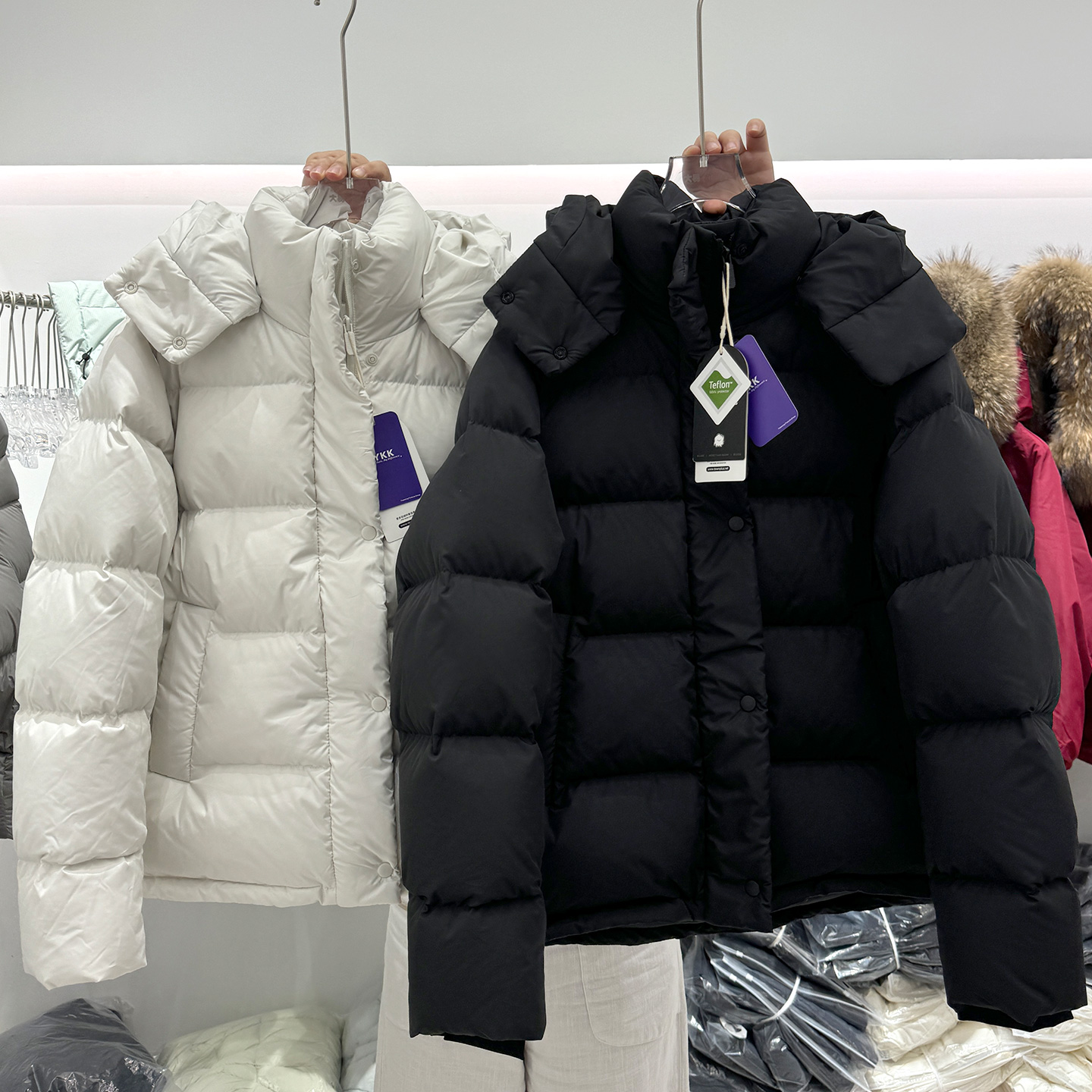 lu家同款90白鸭绒羽绒服女收腰