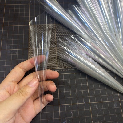 手绘珠专用裱花袋成品工具笔胶水袋diy玻璃纸卷卷好的透明加厚