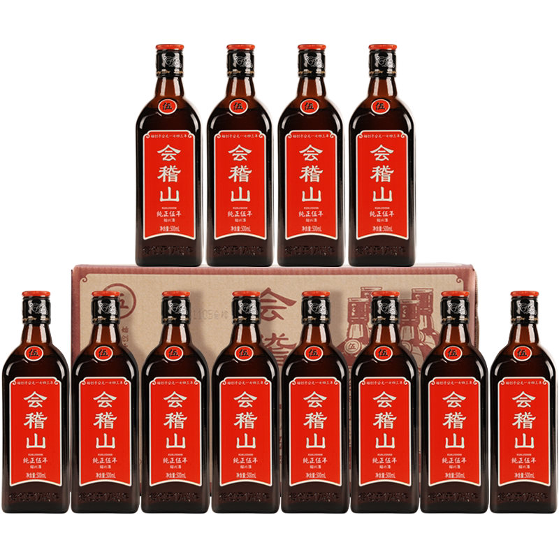 会稽山绍兴黄酒纯正五年500ml*12