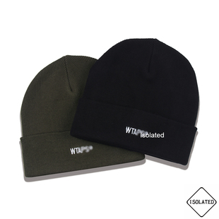 WTAPS BEANIE 04字母刺绣休闲百搭保暖针织冷帽女情侣毛线帽子男