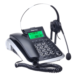 Hion/北恩V200H耳机耳麦固定电话机呼叫中心办公坐席话务员客服用