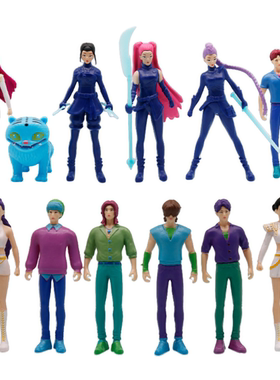 2025爆火猎魔女团手办kpop公仔玩具Huntrix鲁米佐依米拉恶魔兵团