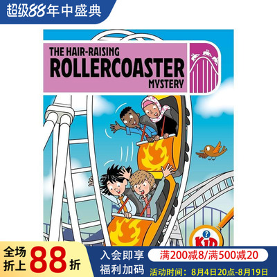 【预售】【少年侦探团】惊险过山车谜案 【Kid Detectives】The Hair-raising Rollercoaster Mystery 原版英文青少年读物