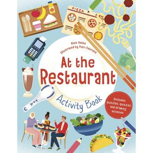 Restaurant 现货 英文儿童趣味 进口图书 Book Activity the 在餐厅活动书 原版