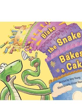 【预售】蛇布莱克烤蛋糕 Blake the Snake Bakes a Cake 原版英文儿童绘本 进口图书