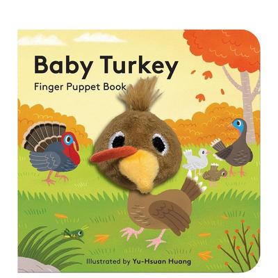 【预售】小火鸡指偶书 Baby Turkey: Finger Puppet Book 原版英文儿童趣味图书书籍
