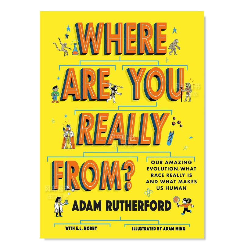 【预 售】Where Are You Really From?,我们来自哪里?畅销书作家Adam Rutherford 英文儿童绘本原版图书外版进口书籍 书籍/杂志/报纸 艺术类原版书 原图主图