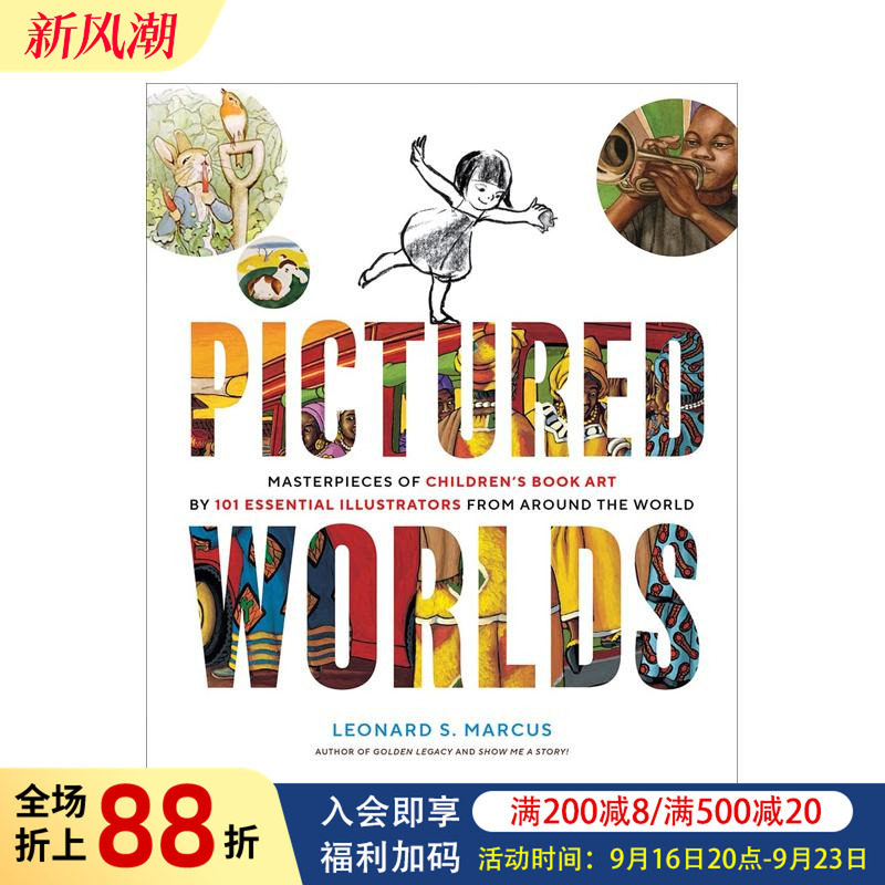 【预售】图画世界:来自世界各地101位重要插画家的儿童书艺术杰作 Pictured Worlds 原版英文艺术插画原画设定集图书