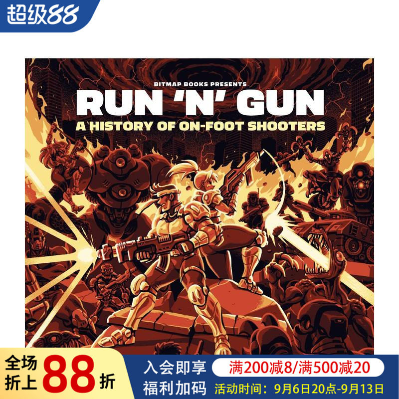 【预售】疾跑射击：步战射击游戏发展史 Run 'n' Gun 原版英文数字媒体设计 魂斗罗/合金弹头/日落骑士/洛克人图书