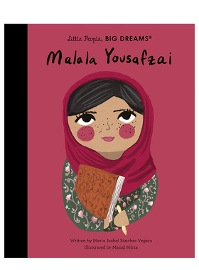 【现货】【小人物，大梦想】马拉拉Malala Yousafzai 3-6岁儿童名人传记精装英文艺术绘本 职业发展艺术启蒙学前准备书籍进口原版