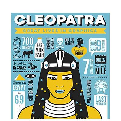 【现货】【图像传记】埃及艳后 【Great Lives in Graphics】Cleopatra 原版英文青少年读物图书