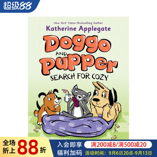 【预售】大狗狗与小乖汪寻找温暖 【Doggo and Pupper】#3:Doggo and Pupper Search for Cozy 原版英文儿童章节书