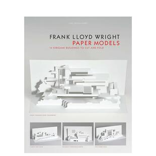 Wright 预售 Lloyd Fold 纸模型：14切割和折叠剪 and Paper Frank Kirigami Models 弗兰克·劳埃德·赖特 Cut