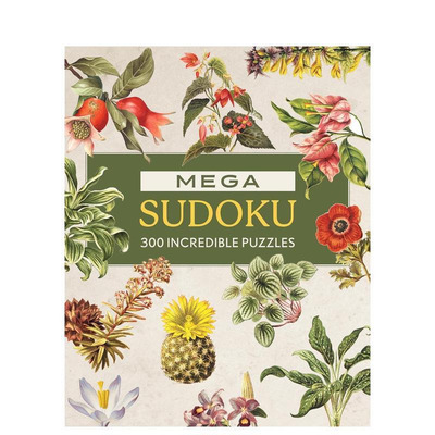 【预售】巨型数独：300道奇妙数独谜题 Mega Sudoku: 300 Incredible Puzzles 原版英文生活综合