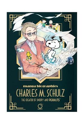 【预售】英文漫画 漫画传记：查尔斯·舒尔茨 史努比花生漫画创作者 Manga Biographies 原版英文漫画书图书书籍