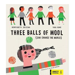 【现货】三团羊毛 Three Balls of Wool 原版英文儿童绘本图书