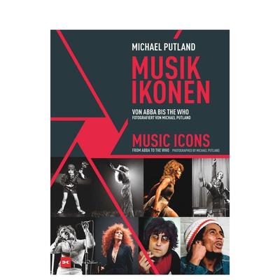 【预售】音乐偶像：从ABBA到The Who Music Icons 原版英文摄影作品集肖像图书
