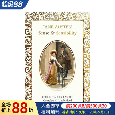【现货】理智与情感 【Flame Tree Collectable Classics】Sense & Sensibility 原版英文文学小说图书书籍