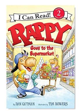 【现货】Rappy去了超市 Rappy Goes to the Supermarket英文儿童绘本原版图书进口书籍Gutman, Dan