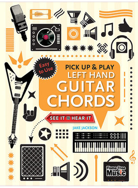 【现货】Left Hand Guitar Chords 左手吉他和弦 英文原版音乐乐器学习书籍进口