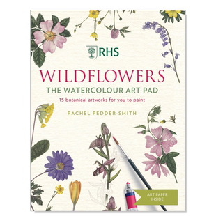 【现货】RHS野花水彩画垫 RHS Wildflowers Watercolour Art Pad 英文艺术技法原版图书外版进口书籍 Rachel Pedder-Smith