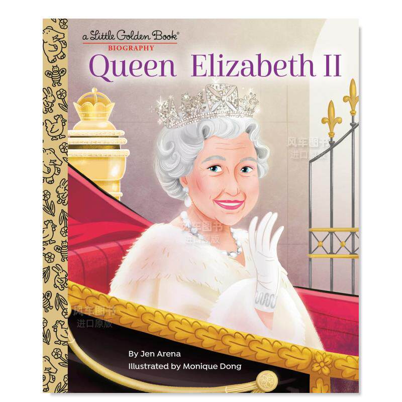 【现货】伊丽莎白二世：黄金小传 Queen Elizabeth II: A Little Golden Book Biography 英文原版图书外版进口书籍
